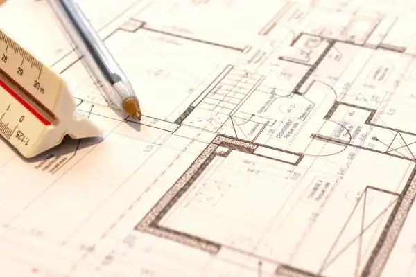 Image of architect Ealing drawings